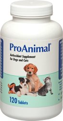 ProAnimal Antioxidant Chewable Tablet Supplement for Dogs & Cats, 120 count slide 1 of 4