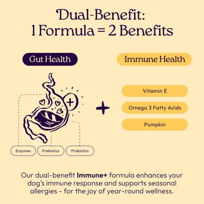 Show full view: WellJoy Immune + GutBoost Chicken Grain-Free Soft & Chewy Dog Treats, 7.4-oz pouch, 30 count slide 4 of 11