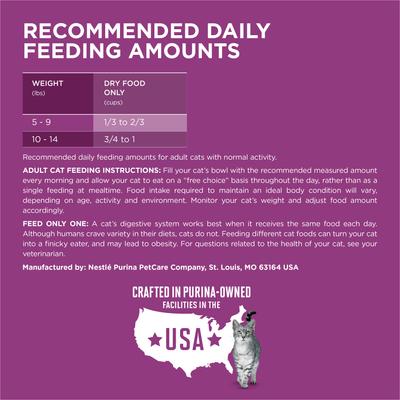 Show full view: Purina ONE Whole Body Support Chicken Dry Cat Food, 22-lb bag slide 8 of 9