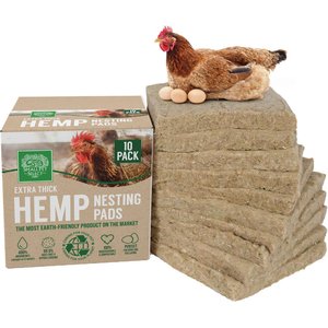 Small Pet Select Extra Thick Absorbent Odor-Control Liners Hemp Chicken Nesting Pads, 10 count