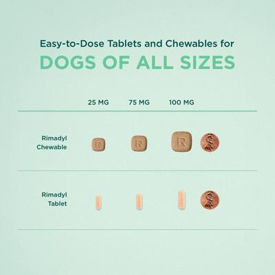 Show full view: Rimadyl (carprofen) Chewable Tablets for Dogs, 100-mg, 1 tablet slide 8 of 11