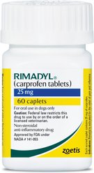 Rimadyl (Carprofen) Caplets for Dogs, 25-mg, 60 caplets