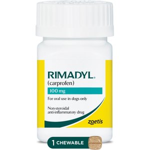 Rimadyl (carprofen) Chewable Tablets for Dogs, 100-mg, 1 tablet