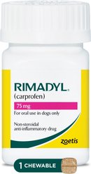 Rimadyl (carprofen) Chewable Tablets for Dogs, 75-mg, 1 tablet