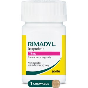 Rimadyl (carprofen) Chewable Tablets for Dogs, 75-mg, 1 tablet