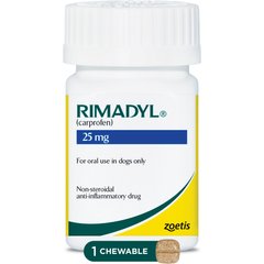 Rimadyl (carprofen) Chewable Tablets for Dogs, 25-mg, 1 tablet