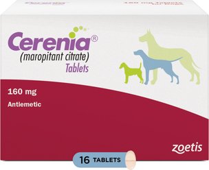 Cerenia (Maropitant Citrate) Tablets for Dogs, 160-mg, 16 tablets