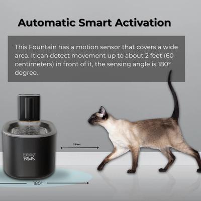 Show full view: Penthouse Paws Smart Wireless Stainless Steel Dog & Cat Water Fountain, Black, 118-oz slide 7 of 11