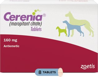 Cerenia (Maropitant Citrate) Tablets for Dogs, 160-mg, 8 tablets