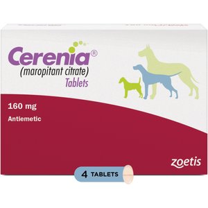 Cerenia (Maropitant Citrate) Tablets for Dogs, 160-mg, 4 tablets