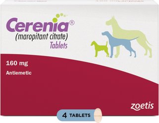 Cerenia (Maropitant Citrate) Tablets for Dogs, 160-mg, 4 tablets