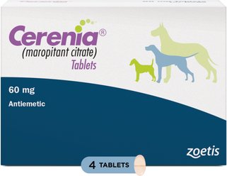 Cerenia (Maropitant Citrate) Tablets for Dogs, 60-mg, 4 tablets