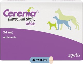 Cerenia (Maropitant Citrate) Tablets for Dogs, 24-mg, 4 tablets