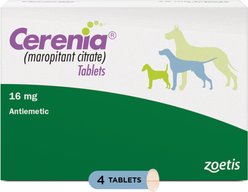 Cerenia (Maropitant Citrate) Tablets for Dogs, 16-mg, 4 tablets