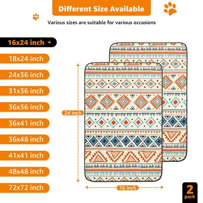 Show full view: LOOBANI Super Absorbent Reusable Washable Dog Pee Pads, Beige, 16 x 24-in, 2 count slide 2 of 8
