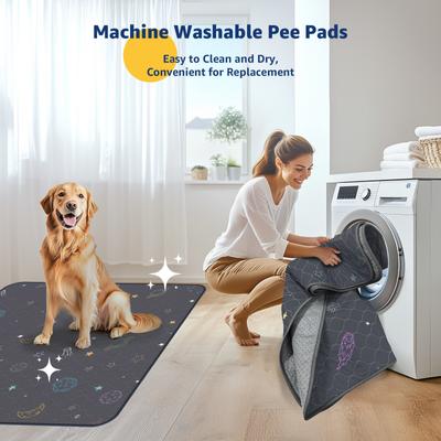 Show full view: LOOBANI Washable Dog Pee Pads, Gray, 31 x 36-in, 2 count slide 8 of 9