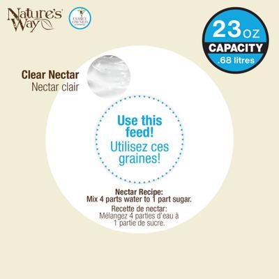 Show full view: Natures Way Bird Products Antique Seafoam Ombre Column Nectar Hummingbird Gravity Feeder, 23-oz slide 6 of 8