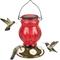 Show in main carousel: Natures Way Bird Products Antique Ruby Visions Nectar Hummingbird Gravity Feeder, Red, 25-oz slide 1 of 8