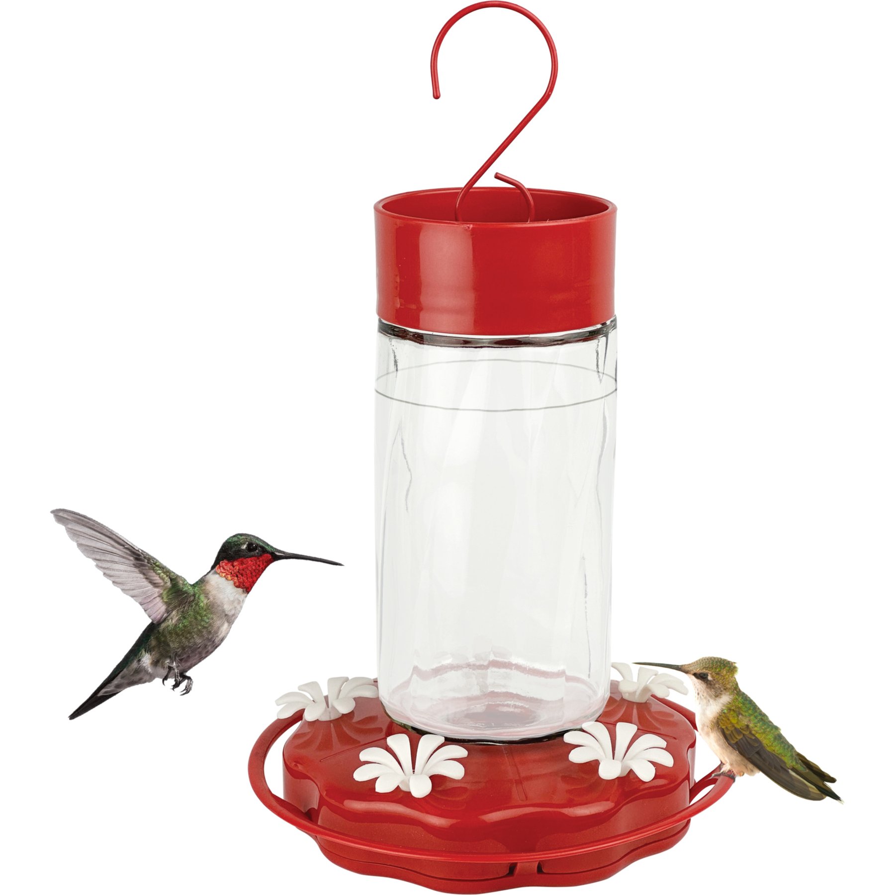 Natures Way Bird Products Gravity Scarlet Swirl Nectar Hummingbird Feeder, Red, 20-oz