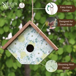 Natures Way Bird Products Blooming Nest Decorative Wren House, Green slide 2 of 6