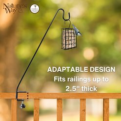 Natures Way Bird Products Adjustable Clamp-On Deck Hook, Black slide 2 of 6