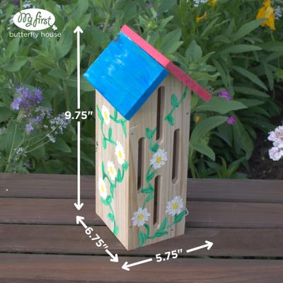 Show full view: Natures Way Bird Products My First Butterfly Bird House, Brown slide 2 of 6