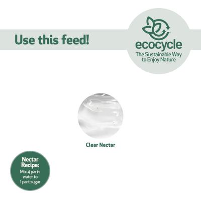 Show full view: EcoCycle Garden Globe Handblown Recycled Glass Nectar Hummingbird Feeder, Blue, 19-oz slide 6 of 8