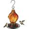 Show in main carousel: EcoCycle Sunburst Sipper Handblown Recycled Glass Nectar Hummingbird Feeder, Red, 13-oz slide 1 of 8