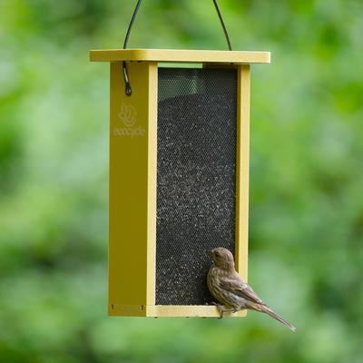 Show full view: EcoCycle Finch Fare Recycled Plastic Thistle Mesh Wild Bird Feeder, Yellow, 1.9-lb slide 7 of 8