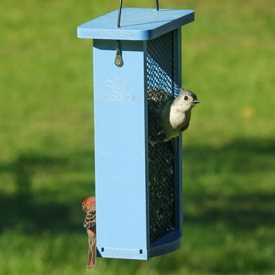 Show full view: EcoCycle Mesh Morsels Recycled Plastic Mesh Wild Bird Feeder, Blue, 1.9-lb slide 8 of 8