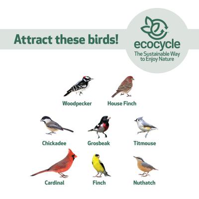 Show full view: EcoCycle Mesh Morsels Recycled Plastic Mesh Wild Bird Feeder, Blue, 1.9-lb slide 5 of 8