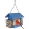 Show in main carousel: EcoCycle Hopper Hangout Recycled Plastic Wild Bird Feeder with Suet, Blue, 4.2-lb slide 1 of 8
