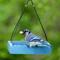 Show in main carousel: EcoCycle Perfect Picnic Recycled Plastic House Hopper Wild Bird Feeder, Blue, 1.9-lb slide 8 of 8