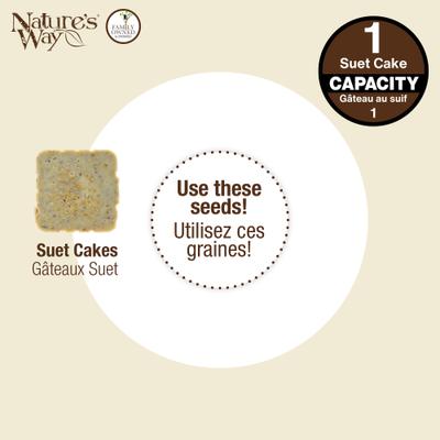 Show full view: Natures Way Bird Products Decorative Suet Cage Wild Bird Feeder, Black, 1 cake slide 6 of 8