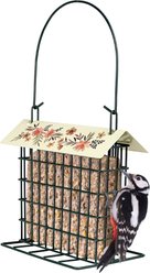 Natures Way Bird Products Decorative Suet Cage Wild Bird Feeder, Black, 1 cake