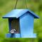 Show in main carousel: EcoCycle Banquet Recycled Plastic Hopper Wild Bird Feeder, Blue, 3-lb slide 7 of 8