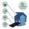 Show in main carousel: EcoCycle Banquet Recycled Plastic Hopper Wild Bird Feeder, Blue, 3-lb slide 4 of 8