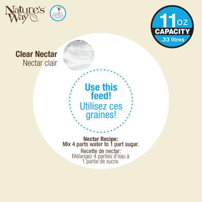 Show full view: Natures Way Bird Products Gravity Scarlet Silhouette Nectar Hummingbird Feeder, Red, 11-oz slide 6 of 8