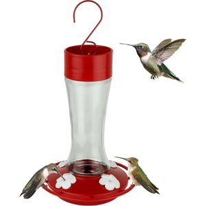 Natures Way Bird Products Gravity Scarlet Silhouette Nectar Hummingbird Feeder, Red, 11-oz