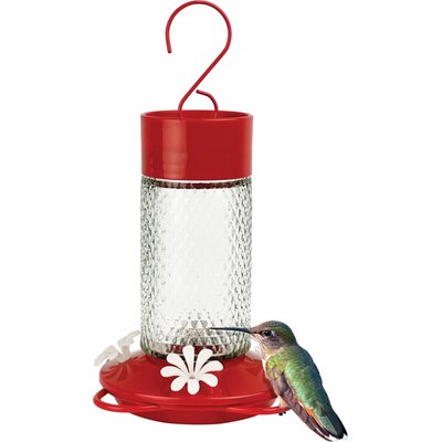 Natures Way Bird Products Natures Way Bird Products Gravity Charming Cherry Nectar Hummingbird Feeder, Red, 13-oz