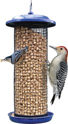 Natures Way Bird Products Cobalt Metal Mesh Mixed Seed & Peanut Wild Bird Feeder, Blue, 2 quart, 3-lb