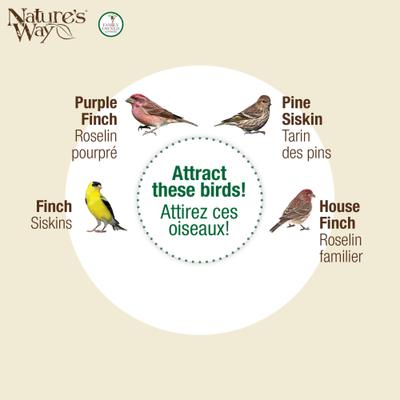 Show full view: Natures Way Bird Products Sunglow Metal Mesh Cage Thistle Wild Bird Feeder, Yellow, 2 quart, 3-lb slide 5 of 8