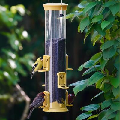 Show full view: Natures Way Bird Products Plastic Thistle Tube Wild Bird Feeder, Yellow, Large: 2.1 quart, 3.1-lb slide 8 of 8