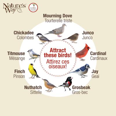 Show full view: Natures Way Bird Products Cedar Tray House Hopper Wild Bird Feeder, Brown, 2.1-lb slide 5 of 8