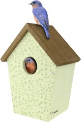 Natures Way Bird Products Spring Ivy Decorative Bluebird House, White