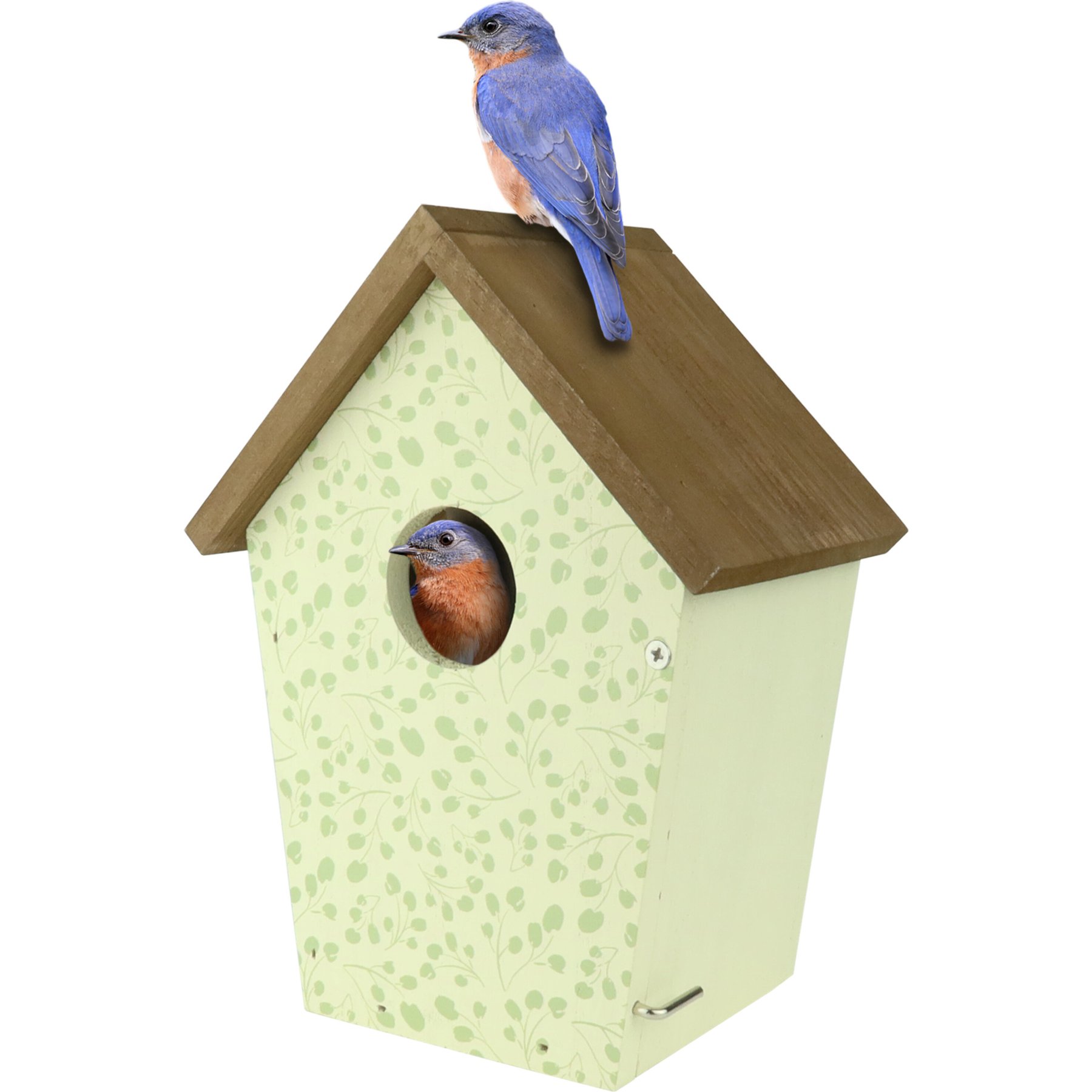 Natures Way Bird Products Spring Ivy Decorative Bluebird House, White