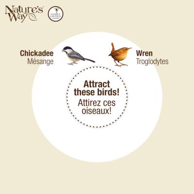 Show full view: Natures Way Bird Products Springwood Daisy Decorative Wren & Warbler House, Green slide 6 of 6