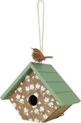 Natures Way Bird Products Springwood Daisy Decorative Wren & Warbler House, Green