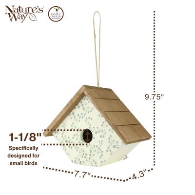 Show full view: Natures Way Bird Products Ivy Perch Decorative Wren House, White slide 2 of 6