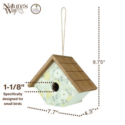 Show full view: Natures Way Bird Products Blooming Nest Decorative Wren House, Green slide 2 of 6
